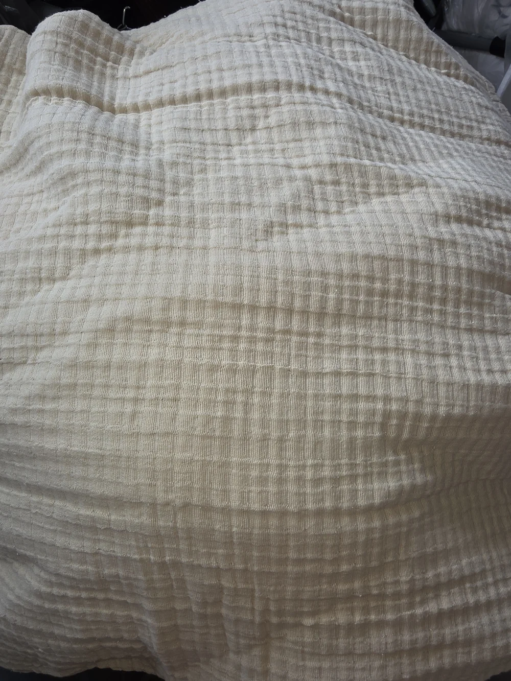 Quince Organic Cotton Ribbed Coverlet - King/Cal King - Ivory